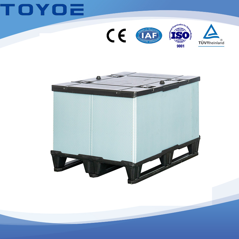 Rectangular Collapsible HDPE Plastic Bulk Container