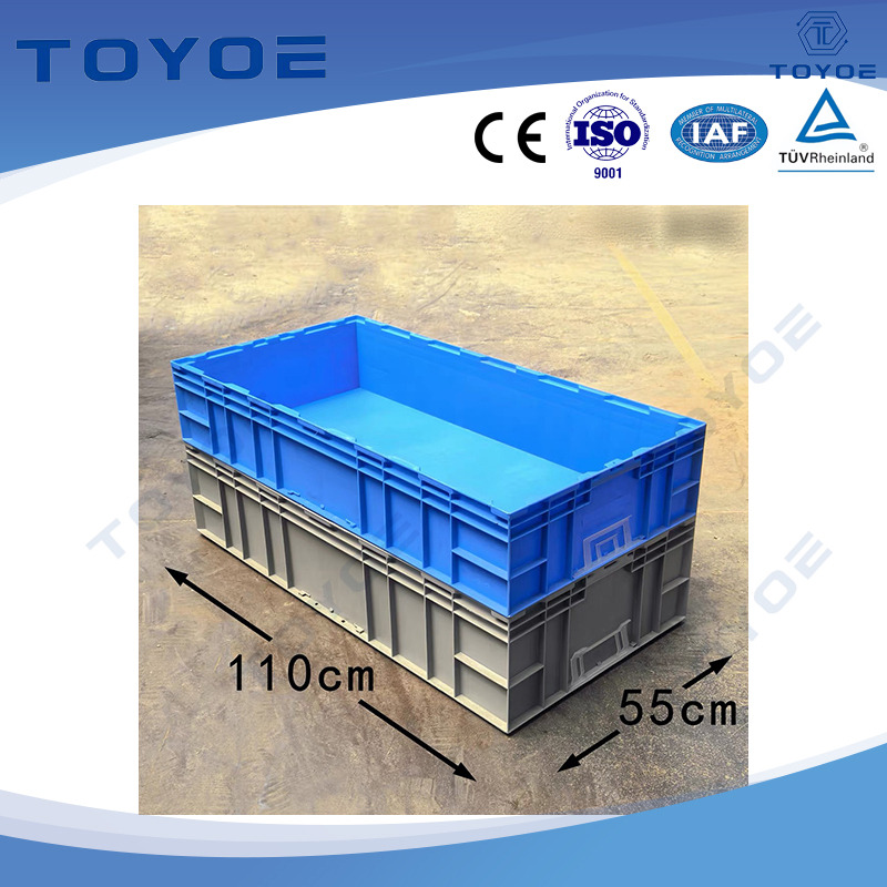 Blue HP Plastic Crates Are Suitable for Transporting Precision Instrument Parts