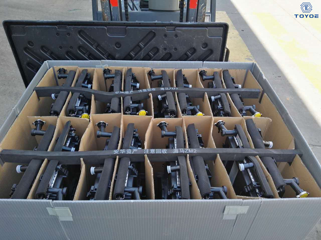pallet box with lining