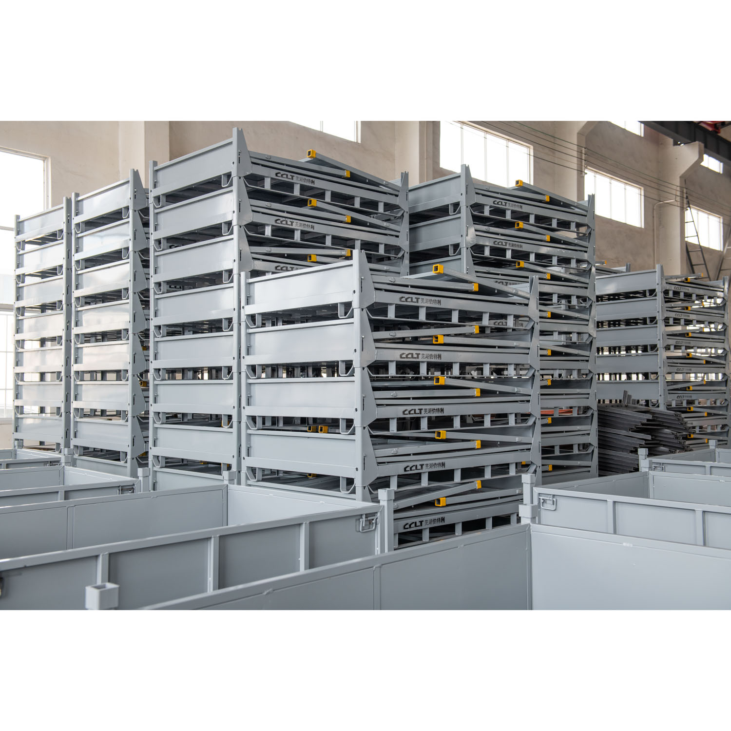 Industrial warehouse metal pallet racking system structure