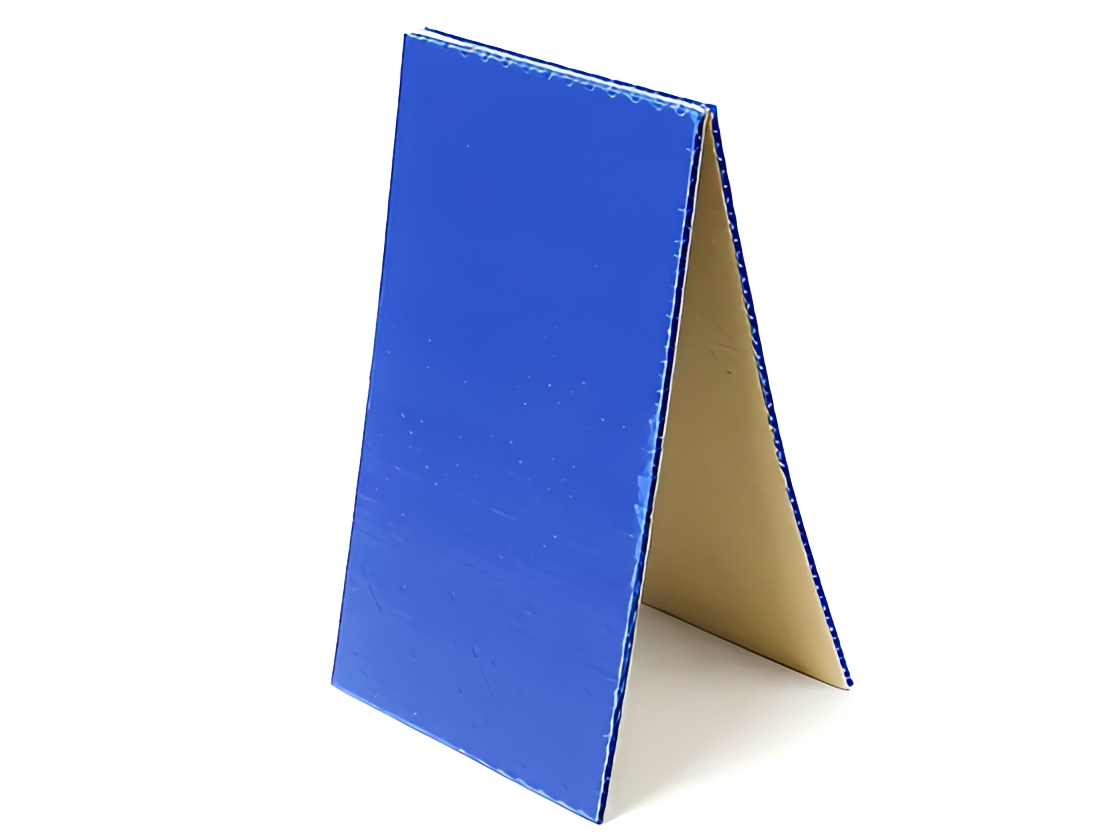 Single-sided adhesive flannel hollow board